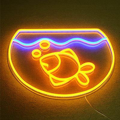 Fish neon sign