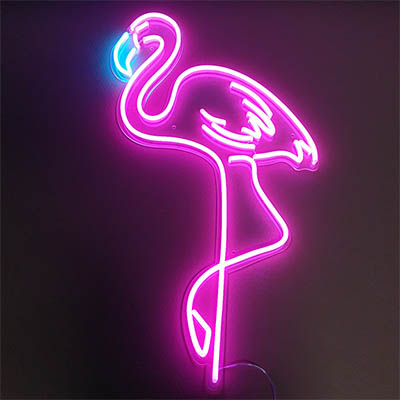 Flamingo neon sign