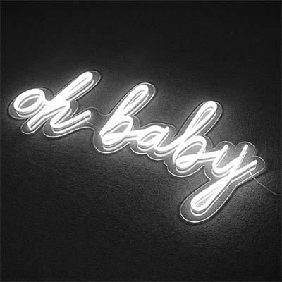 Oh Baby neon sign