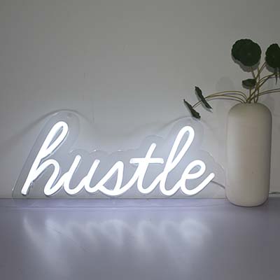 Hustle Neon Sign