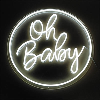 Oh Baby neon sign