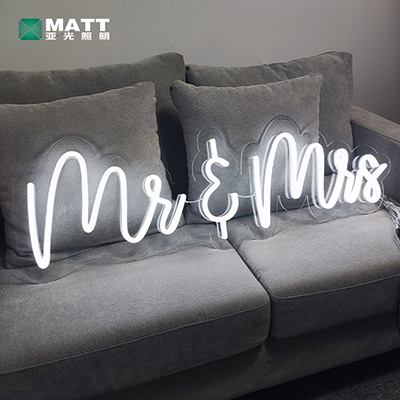 Mr Mrs Neon sign